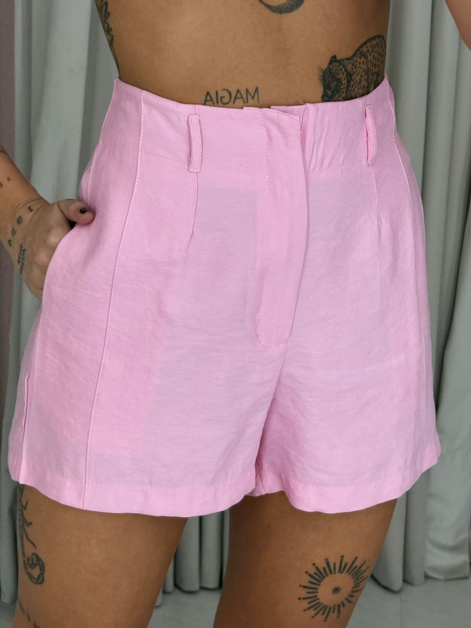 CONJUNTO AMÁLIA SHORT ROSA