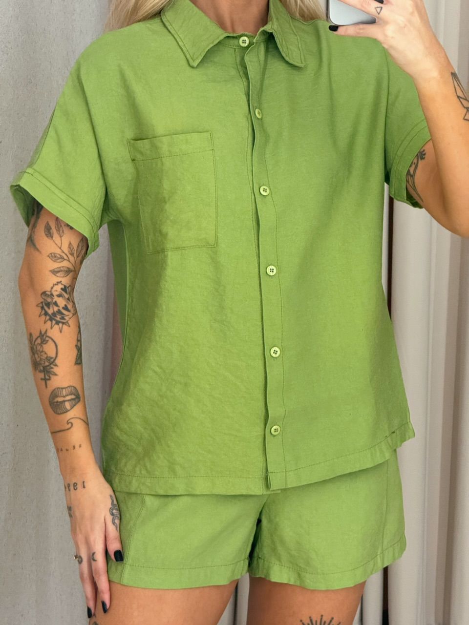 CONJUNTO AMÁLIA SHORT VERDE