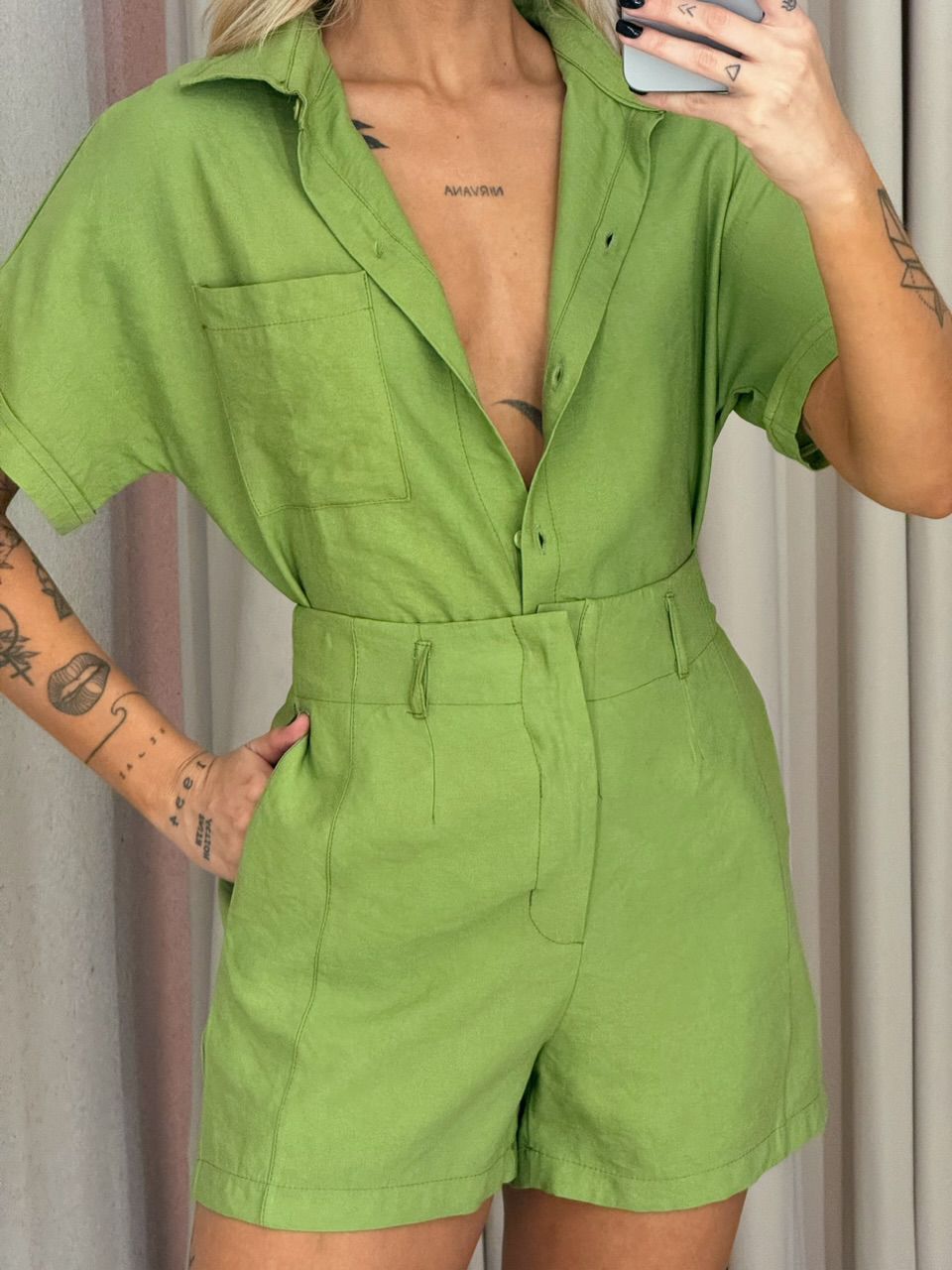 CONJUNTO AMÁLIA SHORT VERDE