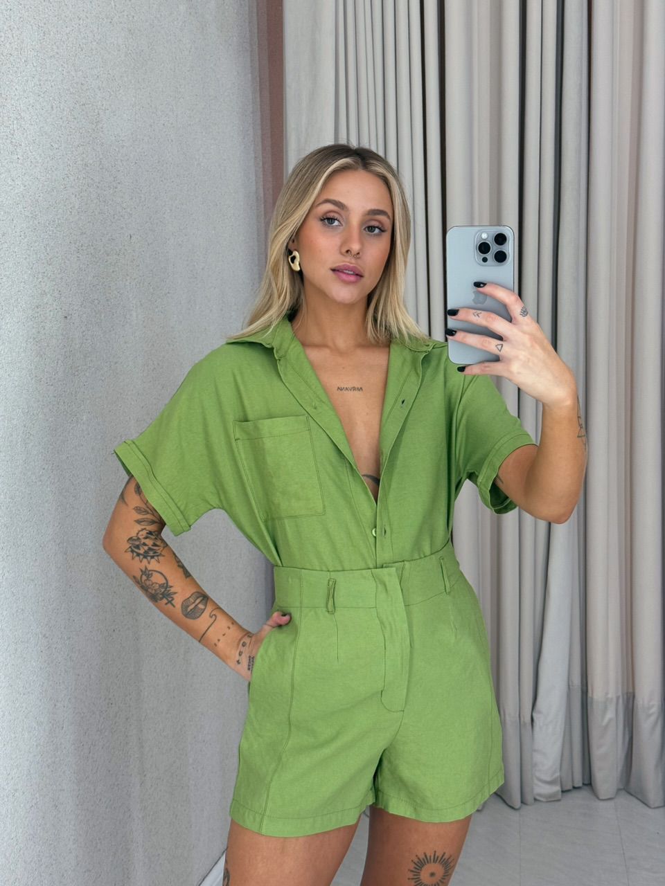CONJUNTO AMÁLIA SHORT VERDE