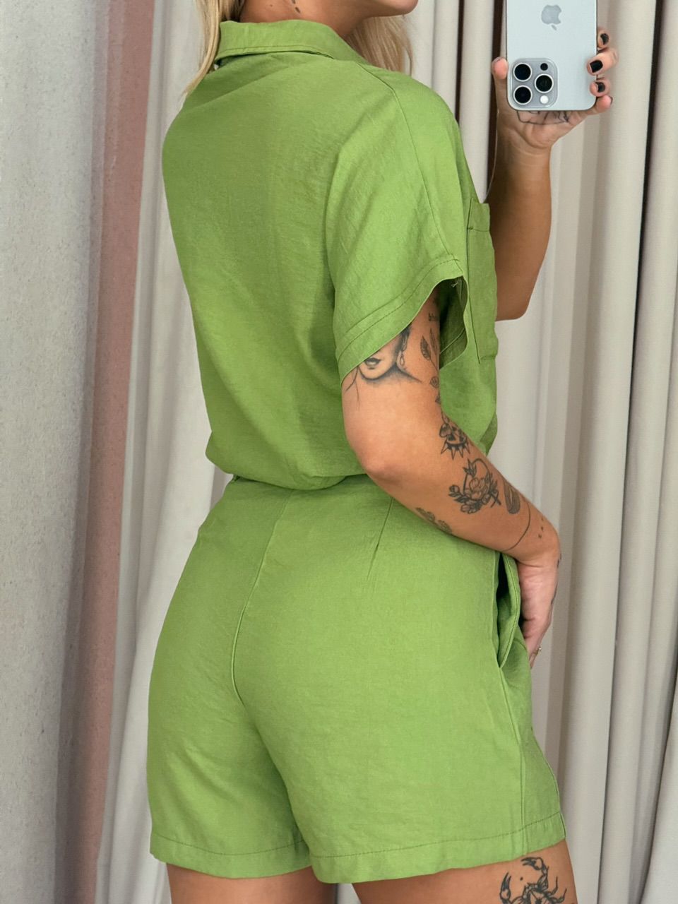 CONJUNTO AMÁLIA SHORT VERDE