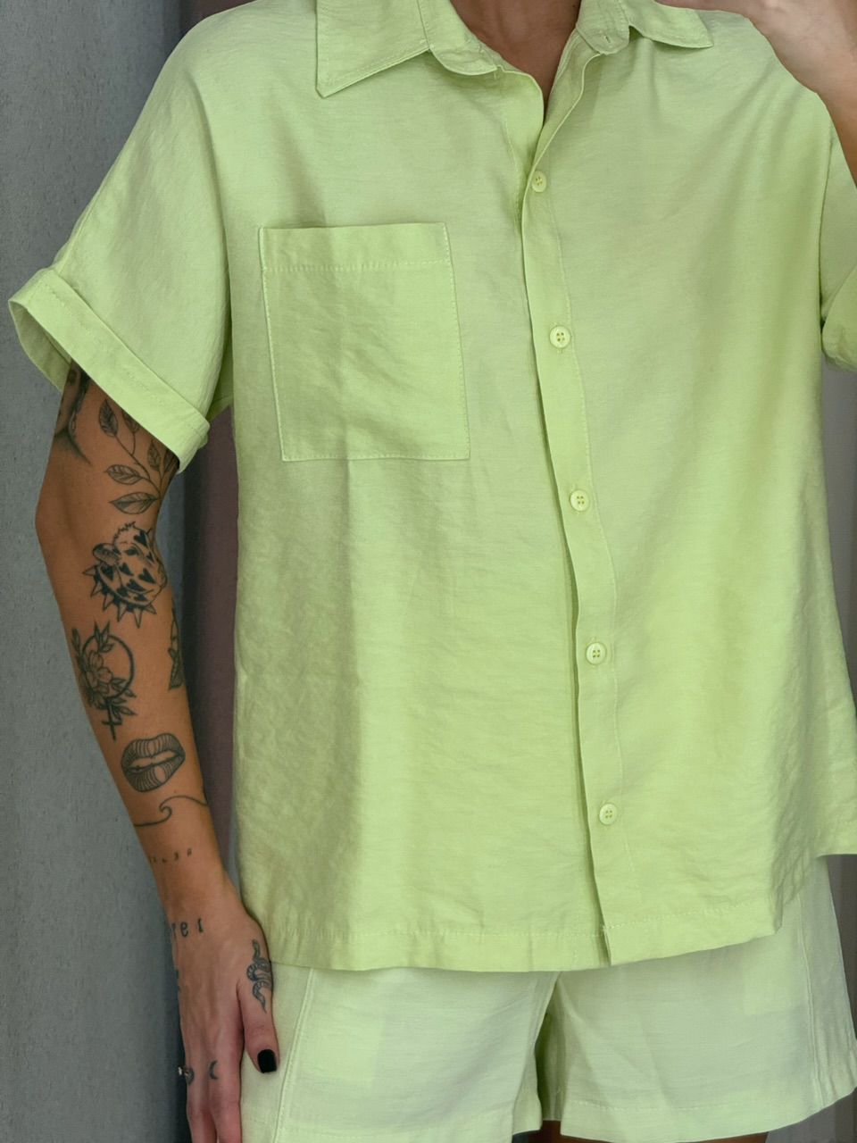 CONJUNTO AMÁLIA SHORT VERDE CLARO
