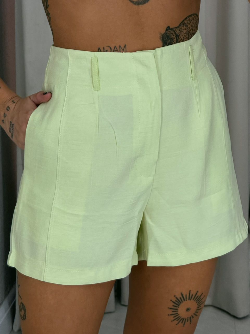 CONJUNTO AMÁLIA SHORT VERDE CLARO
