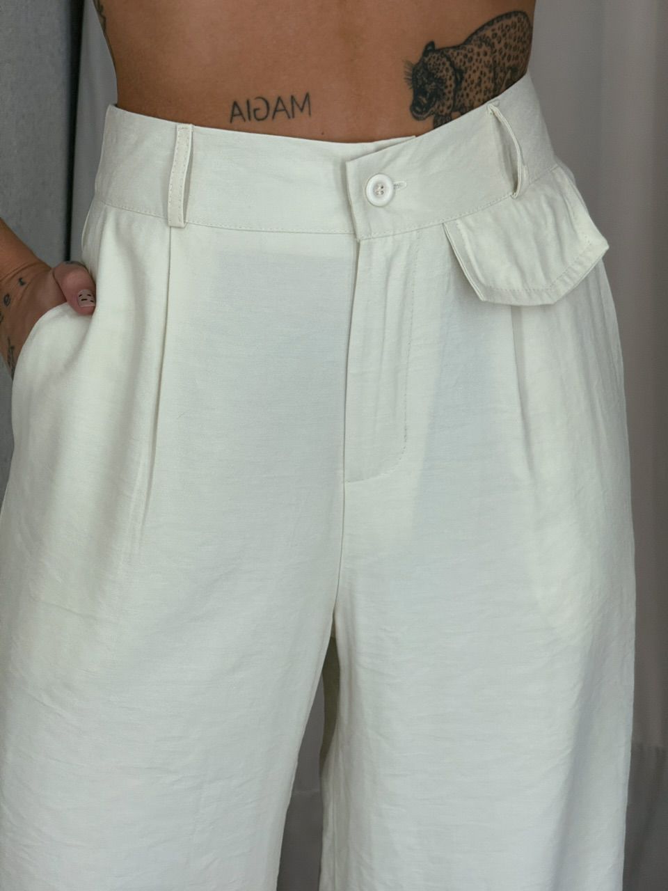 CONJUNTO BERENICE Calça Areia