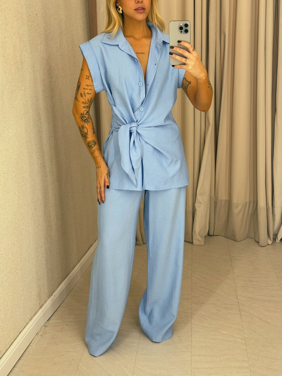 CONJUNTO BERENICE Calça azul