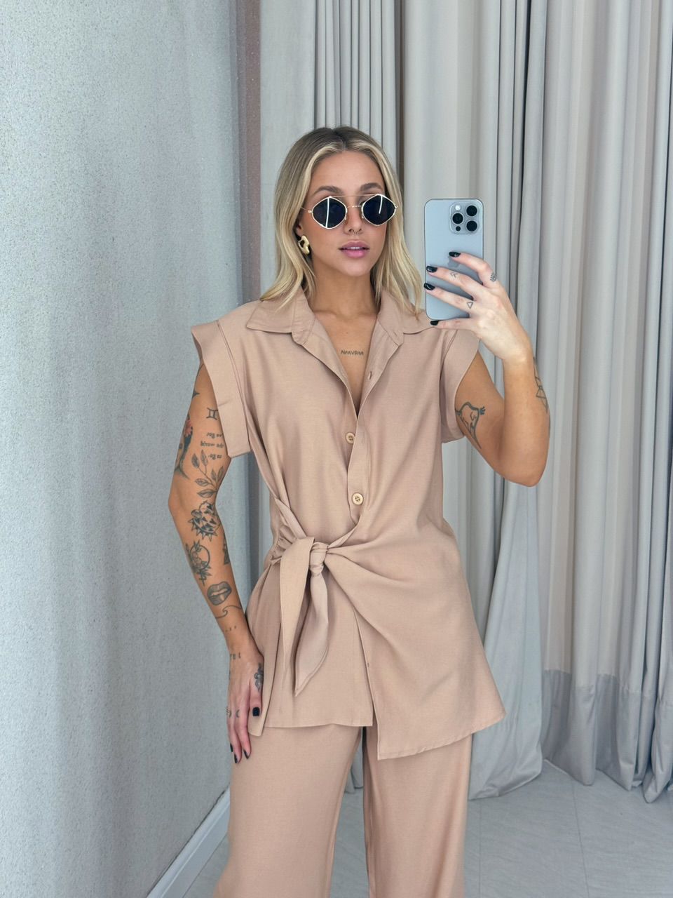 CONJUNTO BERENICE Calça Nude