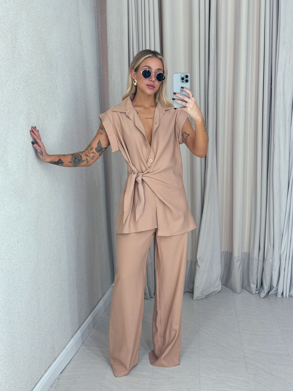 CONJUNTO BERENICE Calça Nude