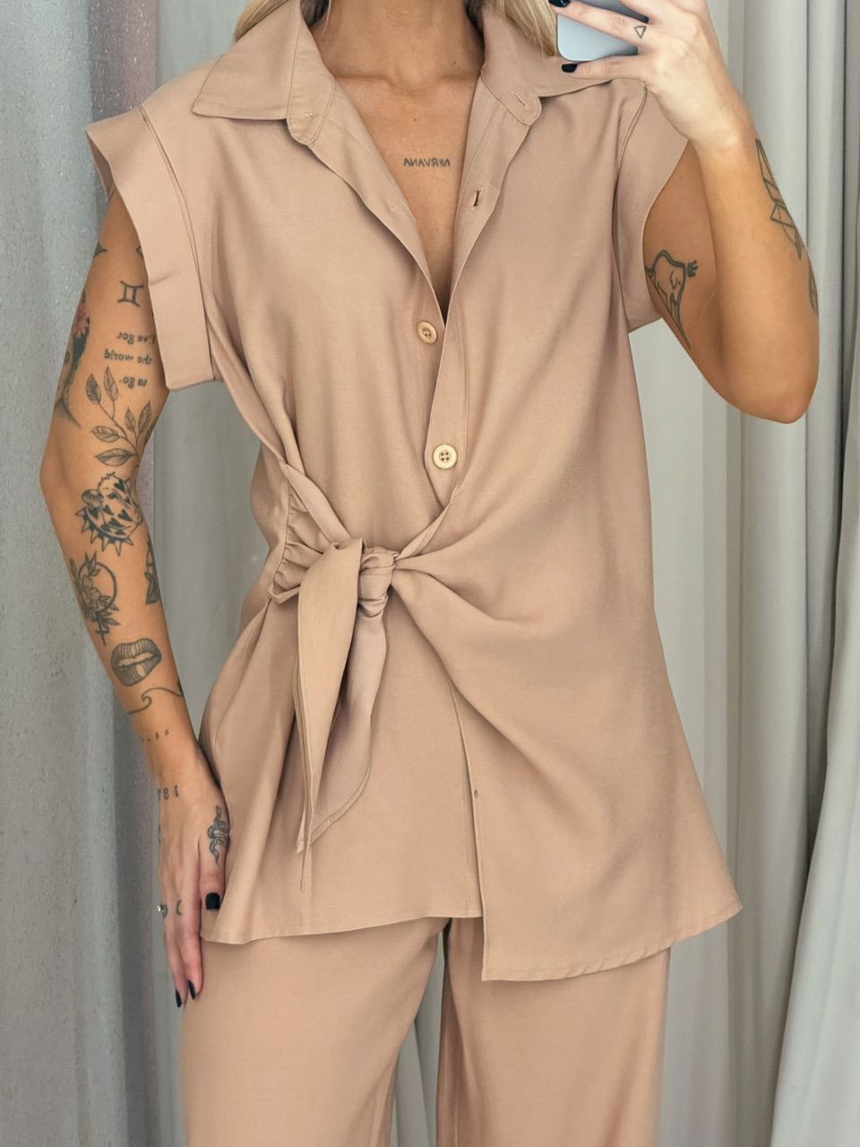 CONJUNTO BERENICE Calça Nude