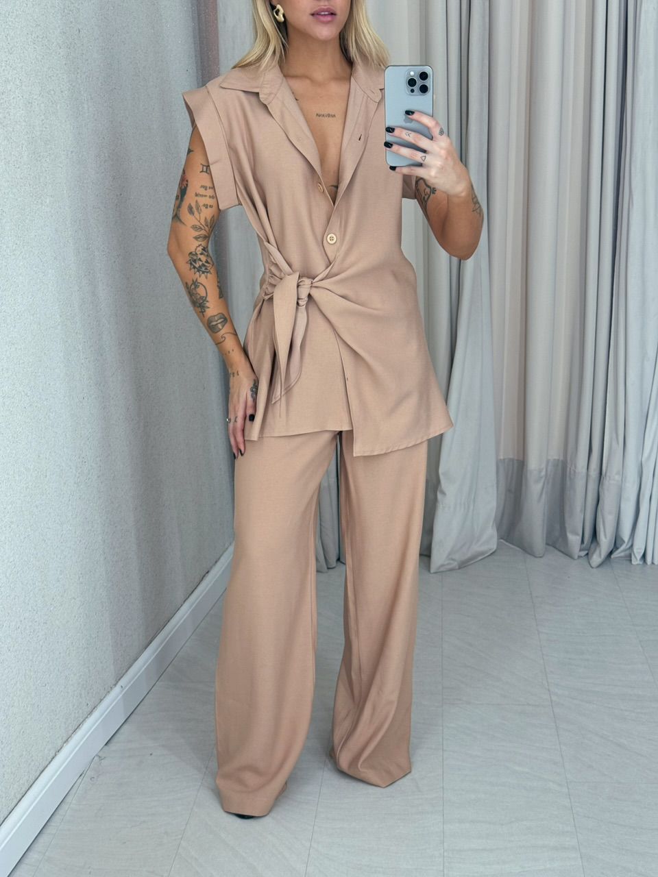 CONJUNTO BERENICE Calça Nude