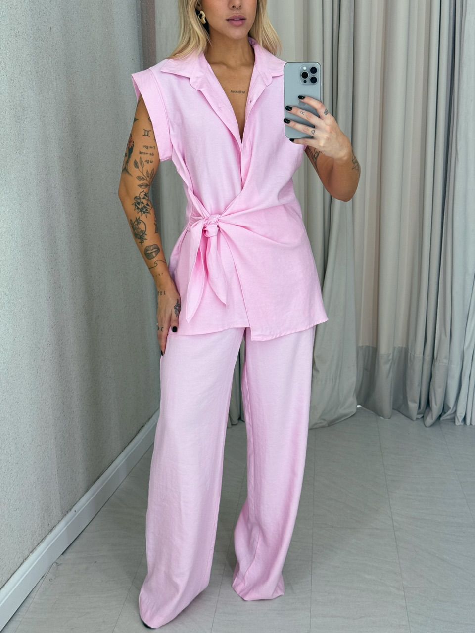 CONJUNTO BERENICE Calça Rosa