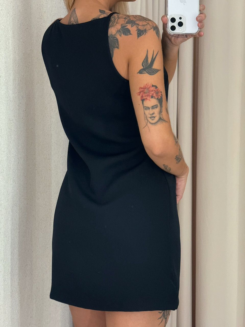 VESTIDO LILIANA CURTO preto