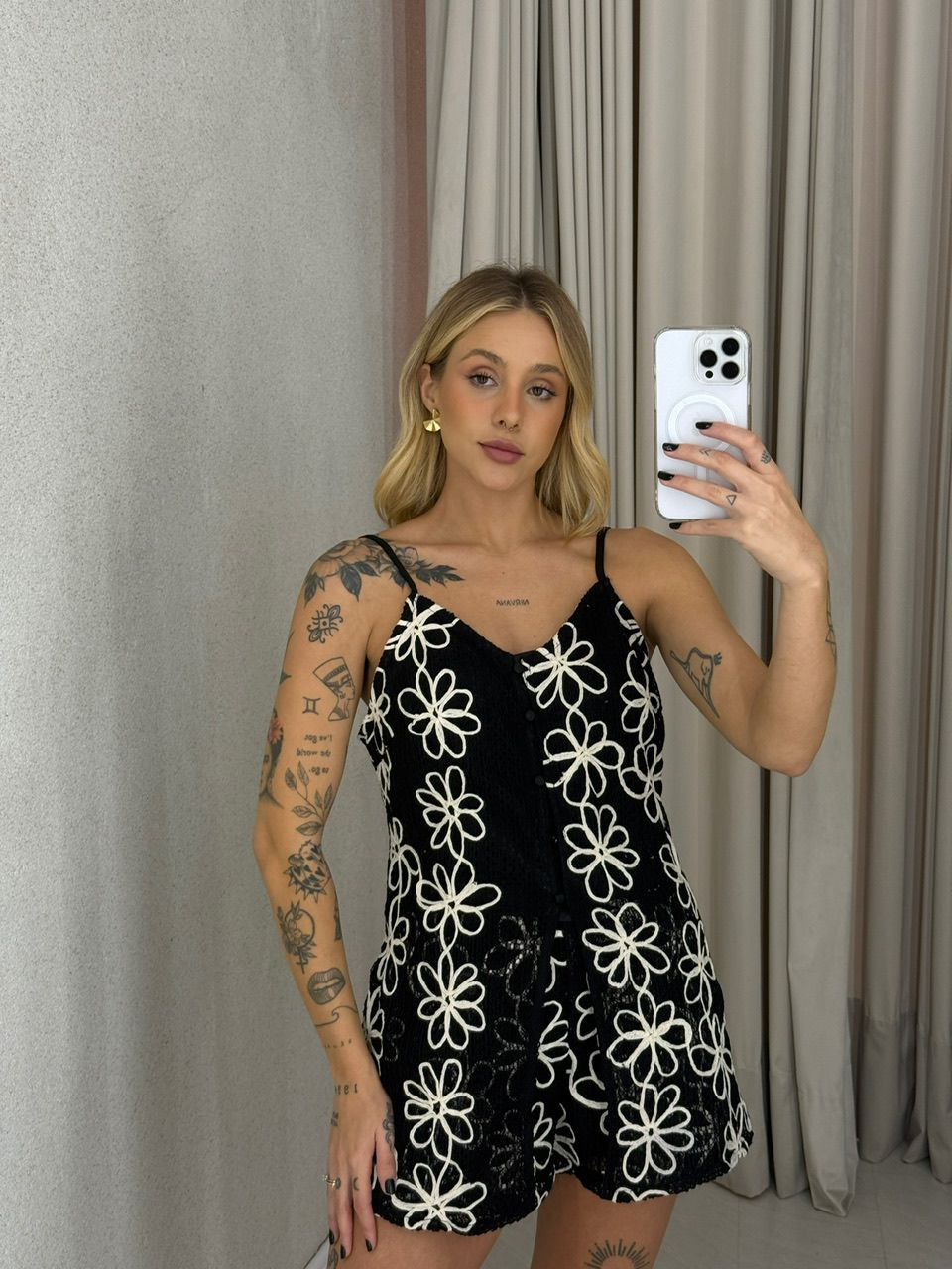CONJUNTO OHANA SHORT PRETO