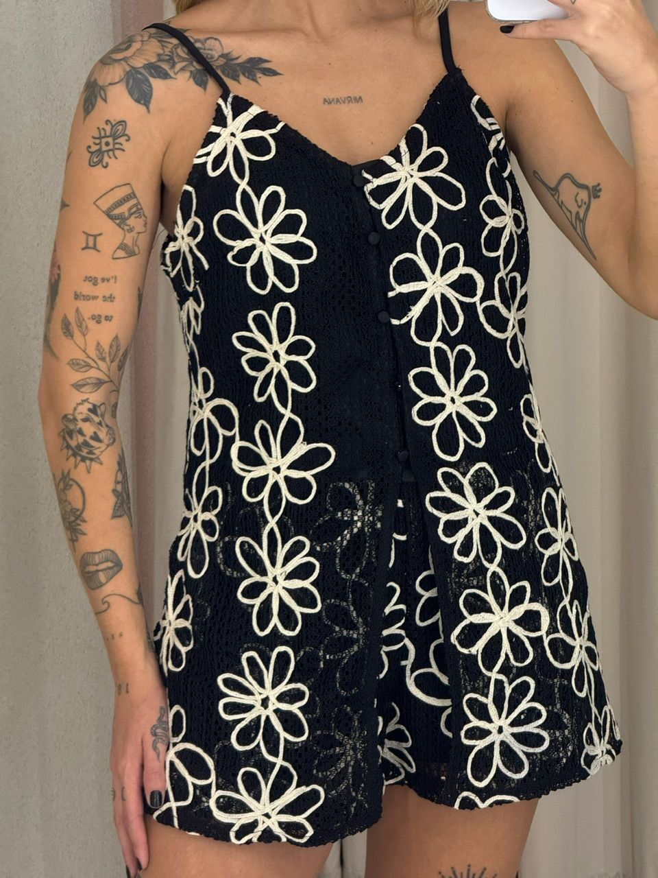 CONJUNTO OHANA SHORT PRETO