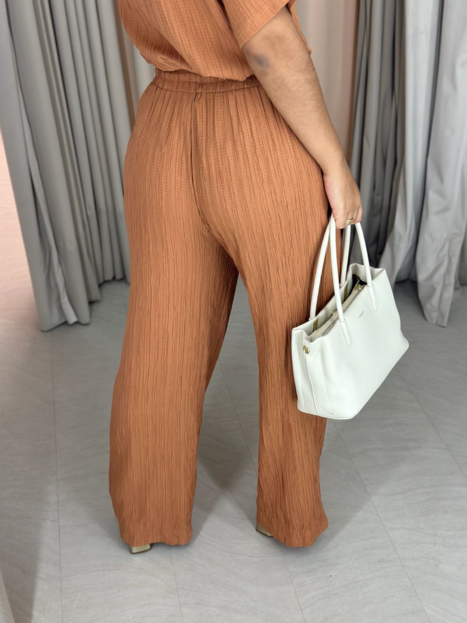 CONJUNTO VIVIANE CALÇA Caramelo