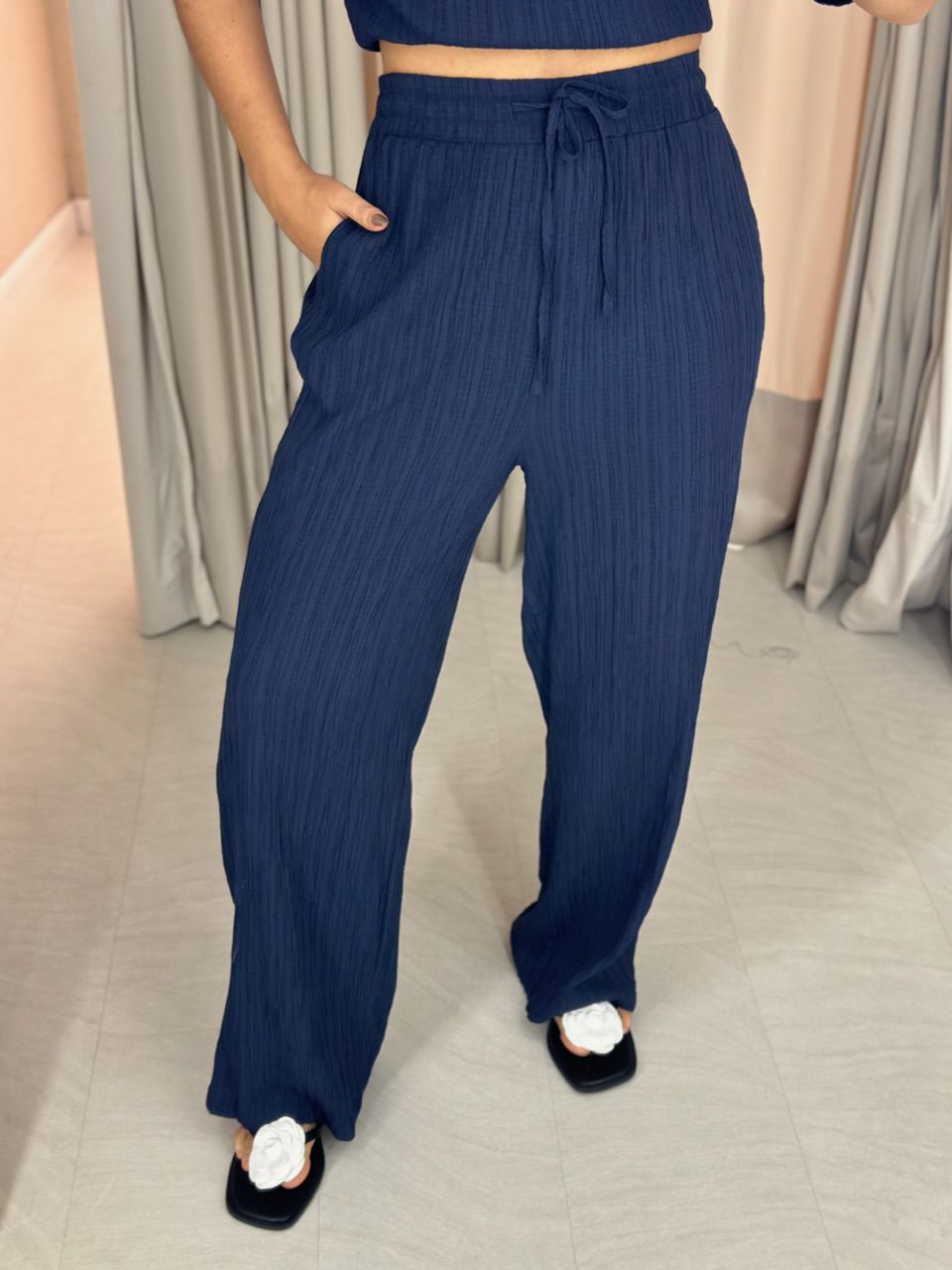 CONJUNTO VIVIANE CALÇA marinho