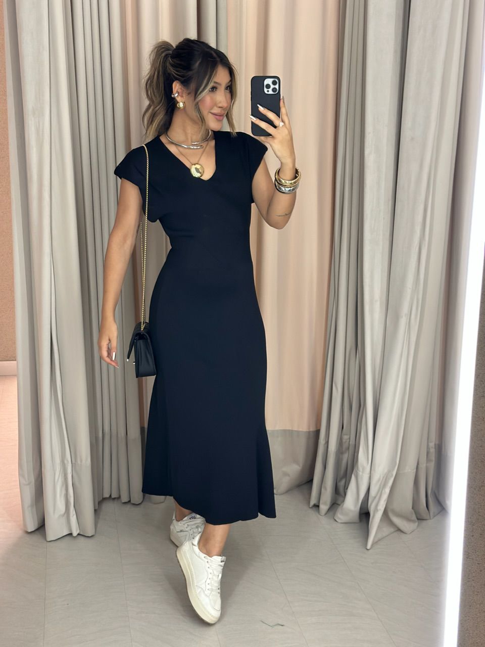 VESTIDO BERNADETI MUSCLE PRETO