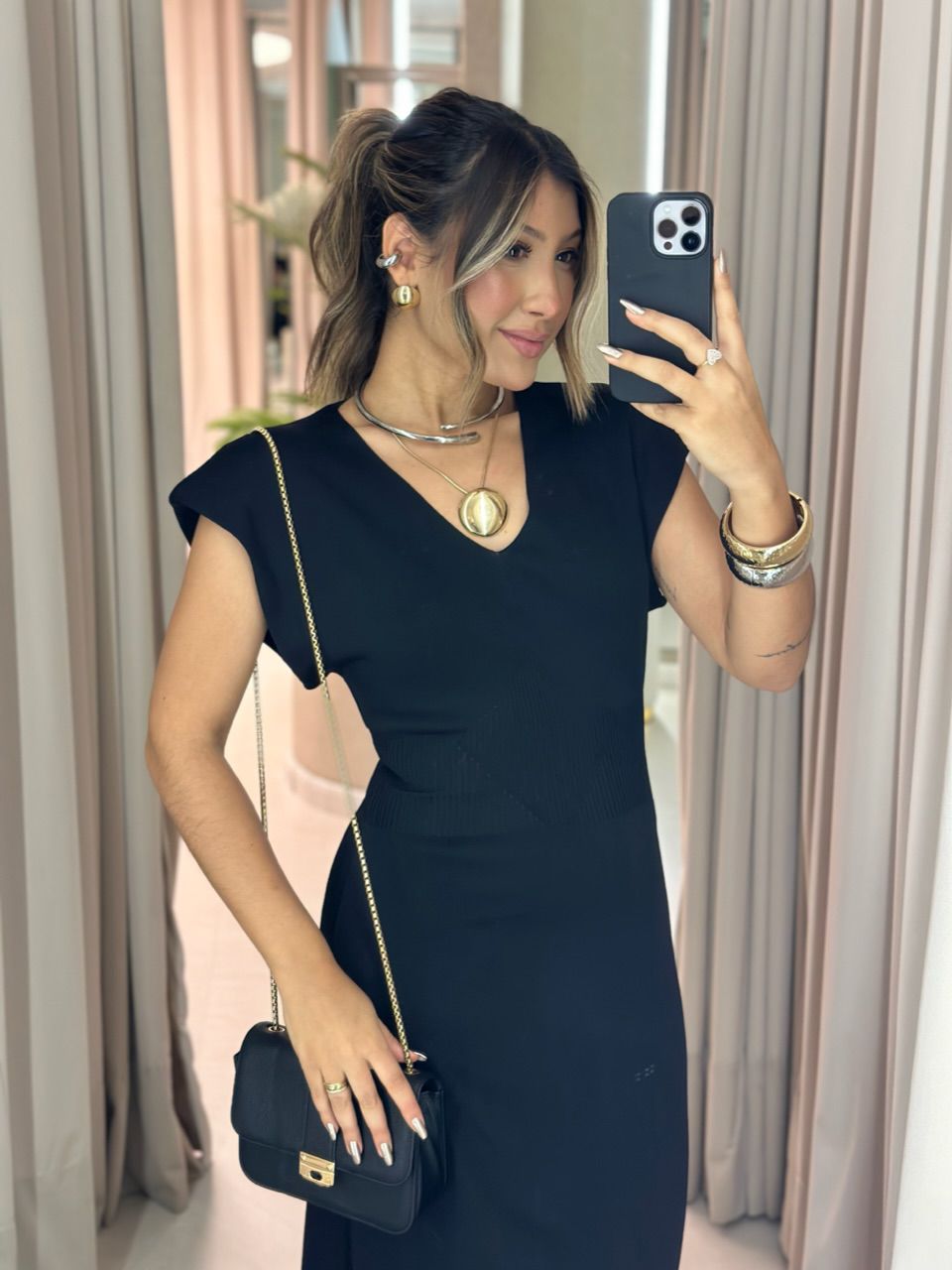 VESTIDO BERNADETI MUSCLE PRETO