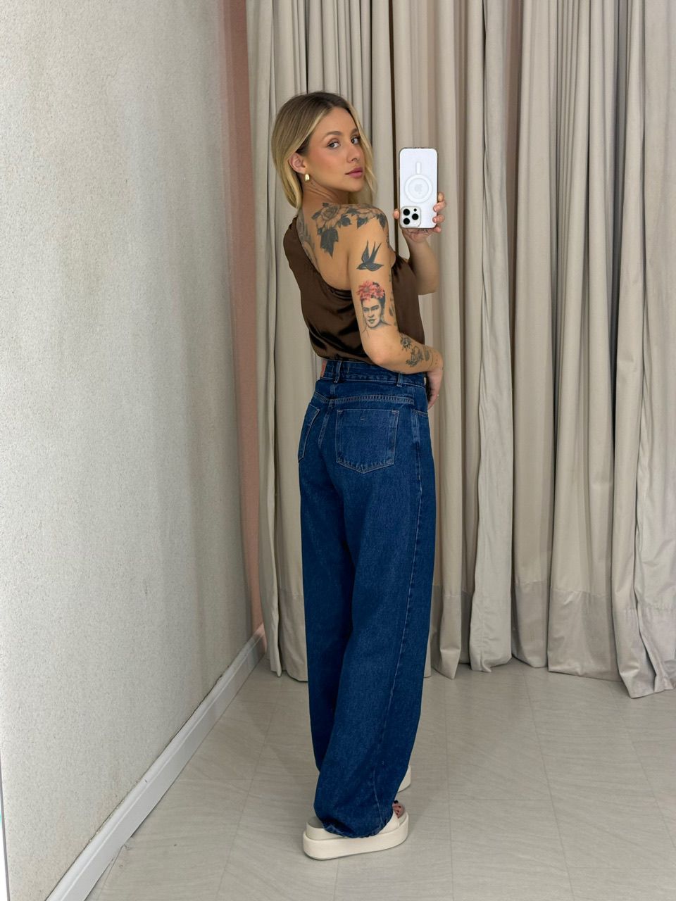 BLUSA HELEN NULA MANGA CAPUCCINO 
