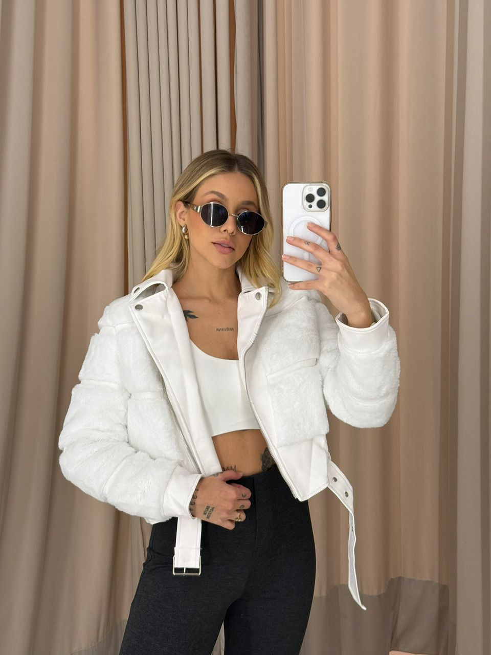 JAQUETA DIANA PELINHOS OFF