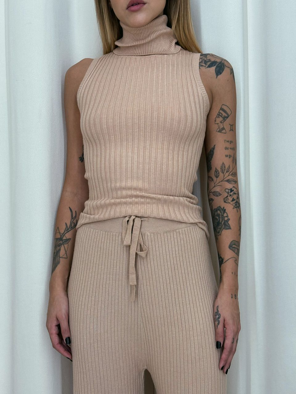 BLUSA SABRINA TRICOT NUDE