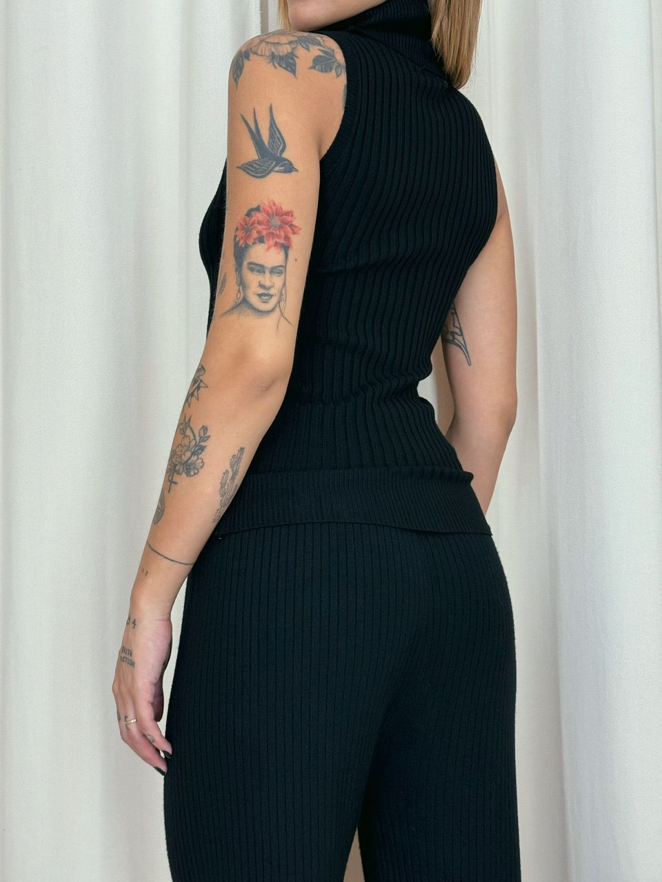 CALÇA ISADORA TRICOT PRETA