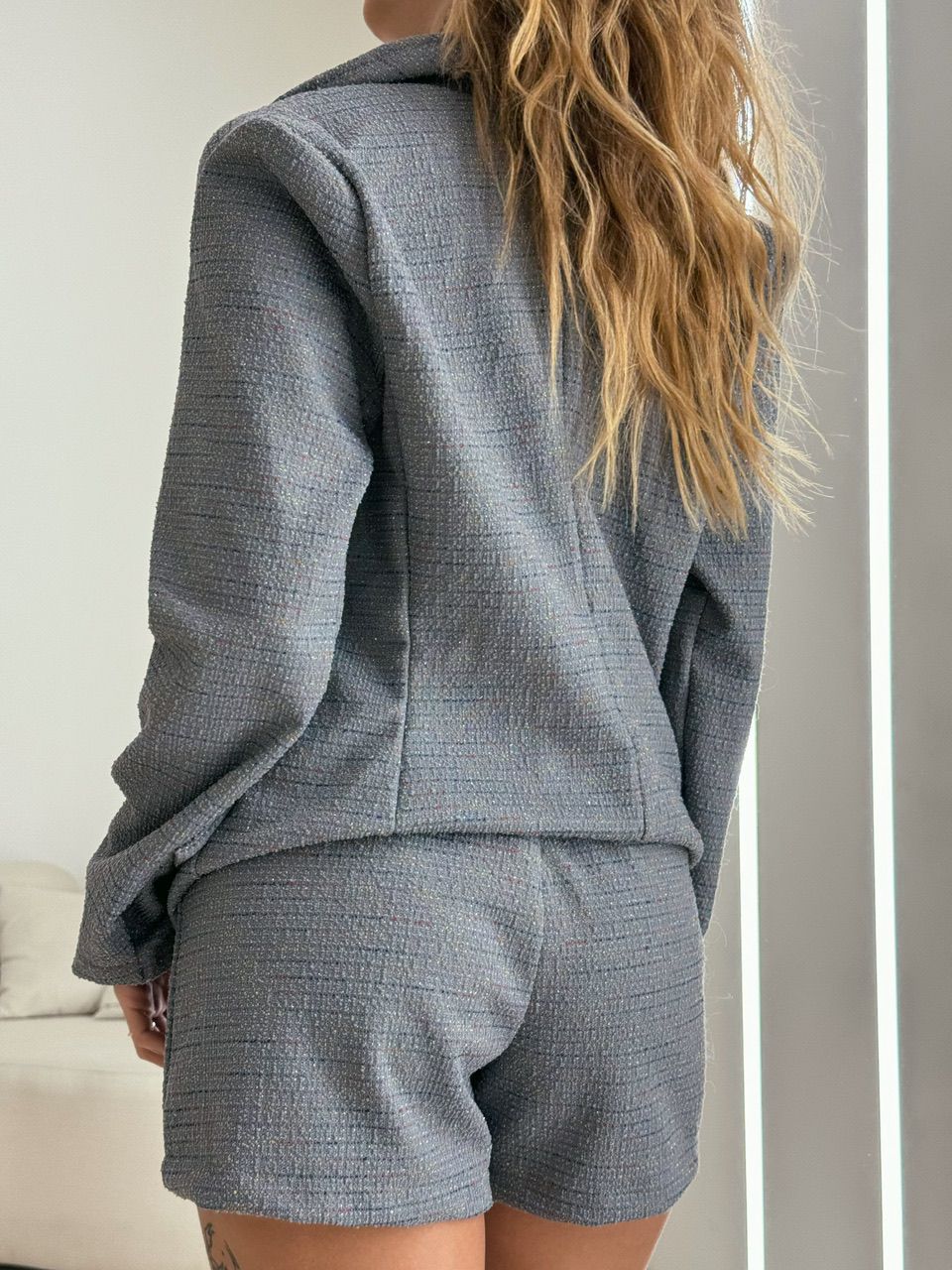 CONJUNTO MAISA BLAZER CINZA