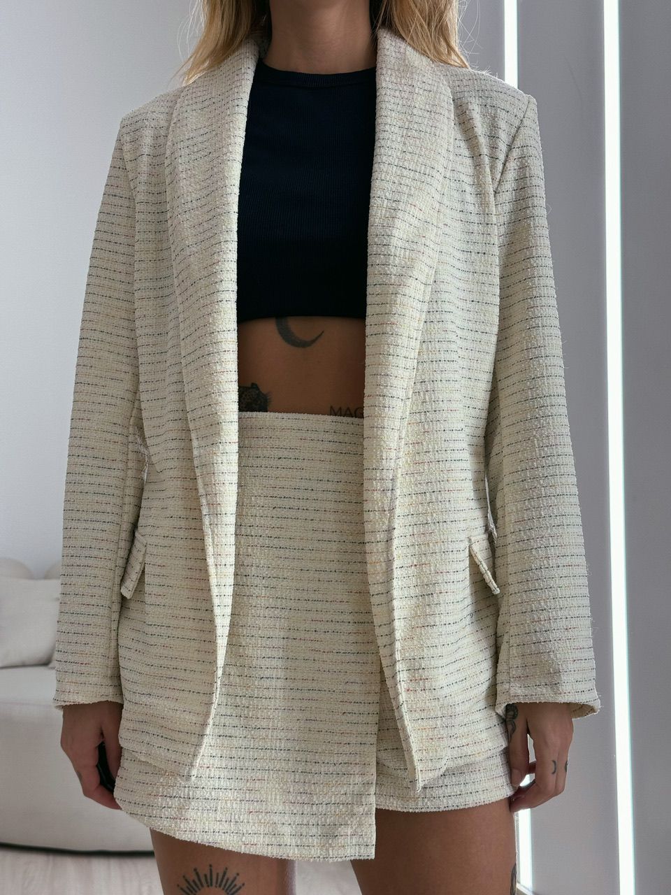 CONJUNTO MAISA BLAZER MARFIM