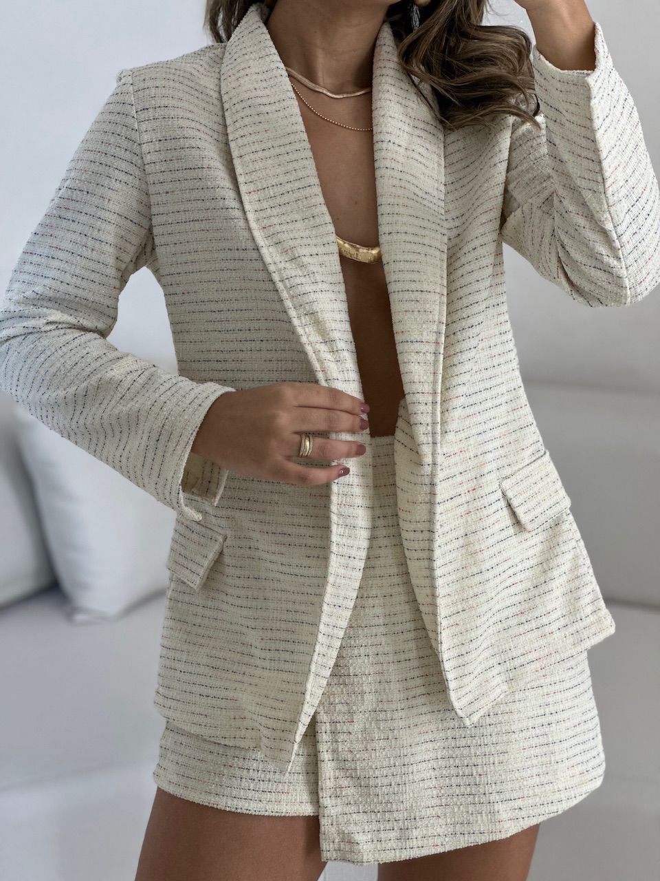 CONJUNTO MAISA BLAZER MARFIM