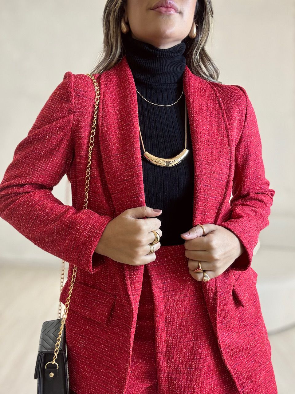 CONJUNTO MAISA BLAZER VERMELHO