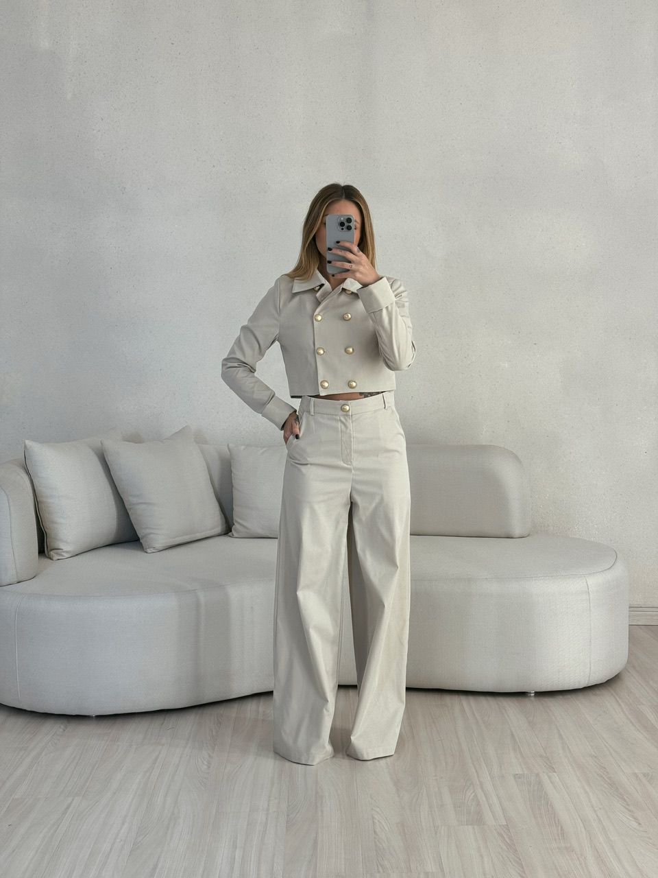 CONJUNTO REGINA CALÇA MARFIM