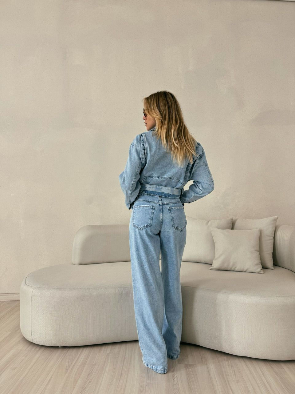 CALÇA NINA PANTALONA Jeans Claro