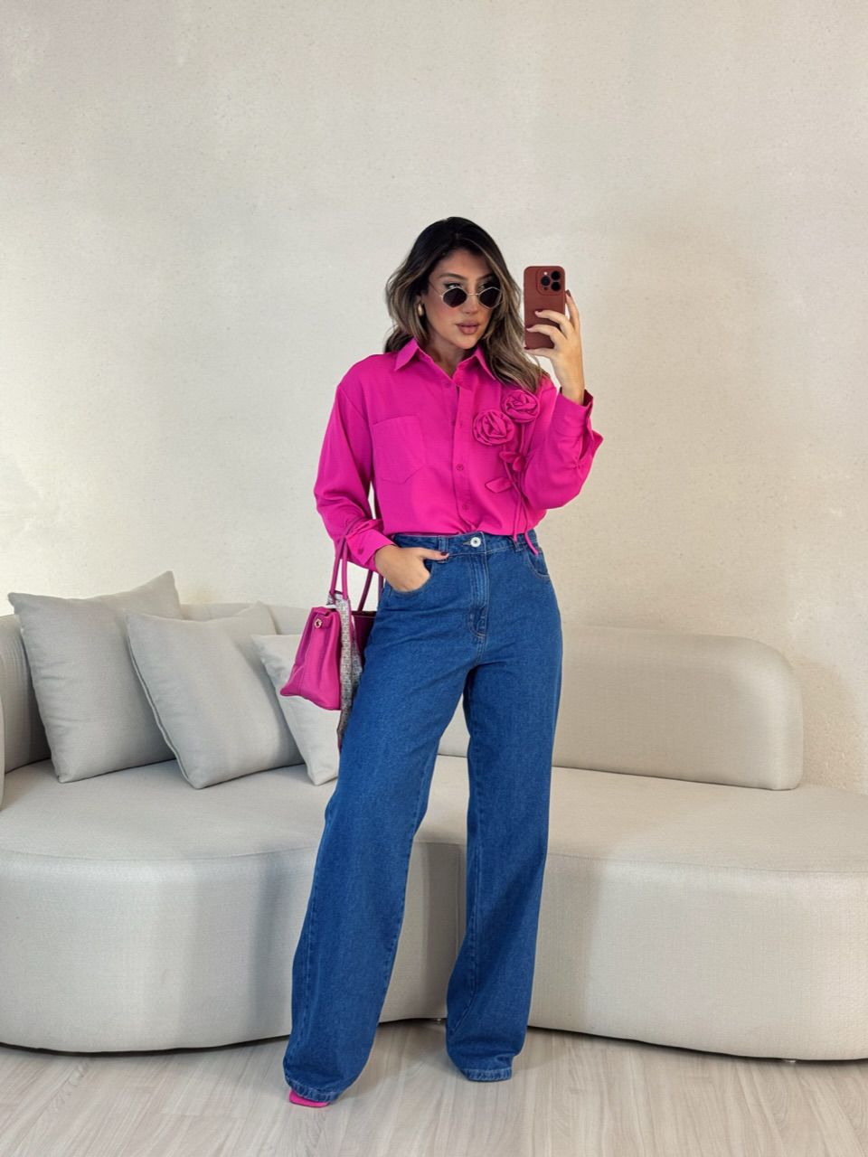 CALÇA NINA PANTALONA Jeans Escuro