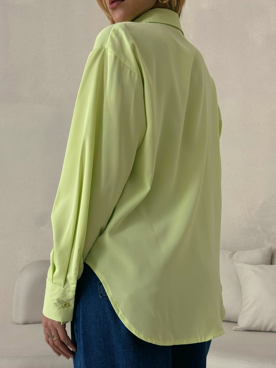 CAMISA ELOÁ FLOR VERDE