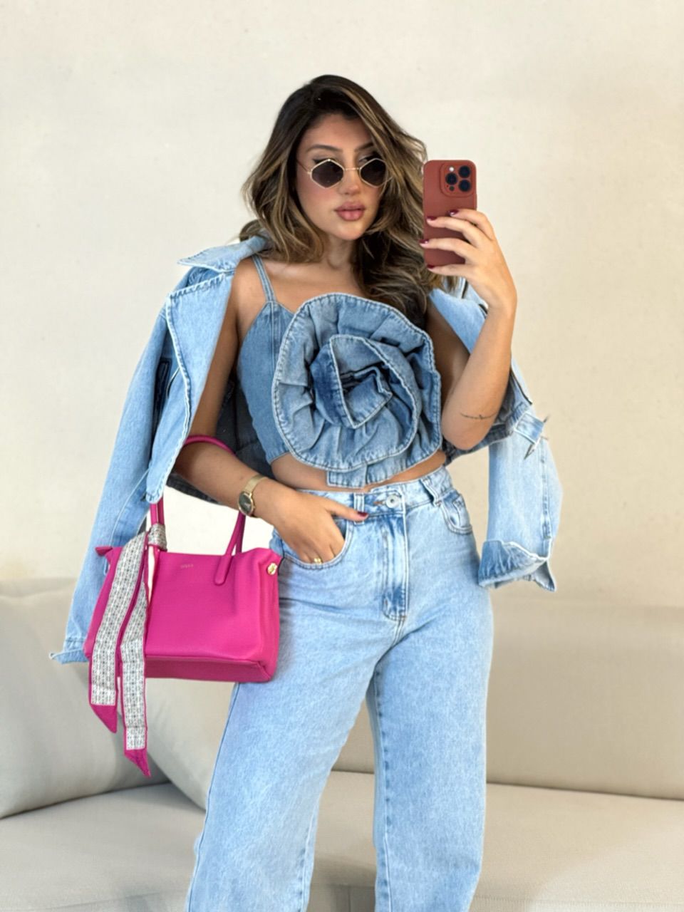 CROPPED FLOR JEANS