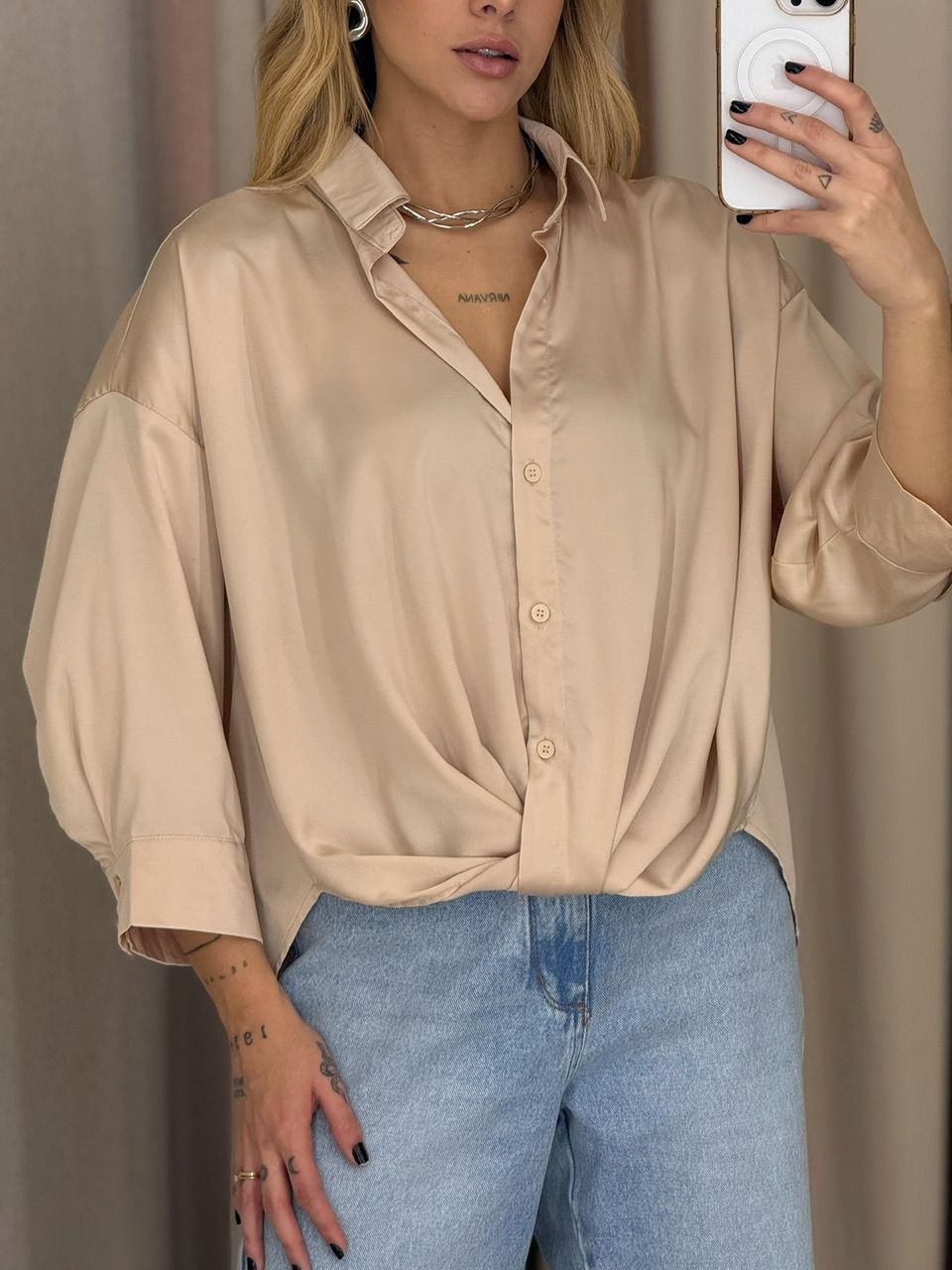 CAMISA FELICIA NÓ AREIA