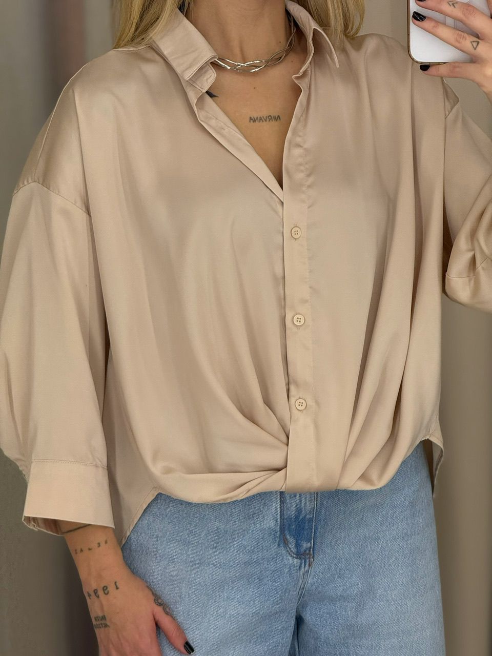 CAMISA FELICIA NÓ AREIA