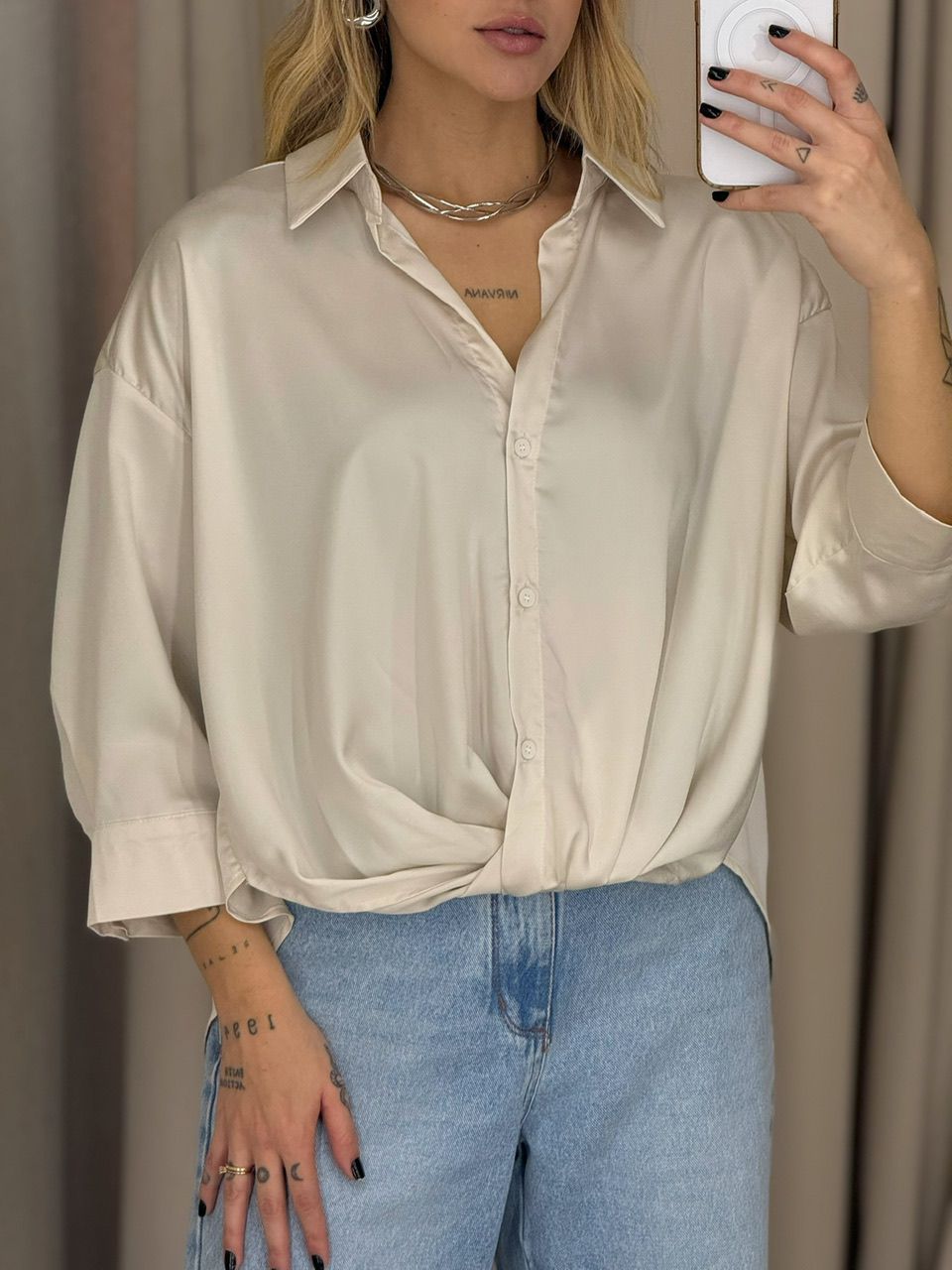 CAMISA FELICIA NÓ OFF