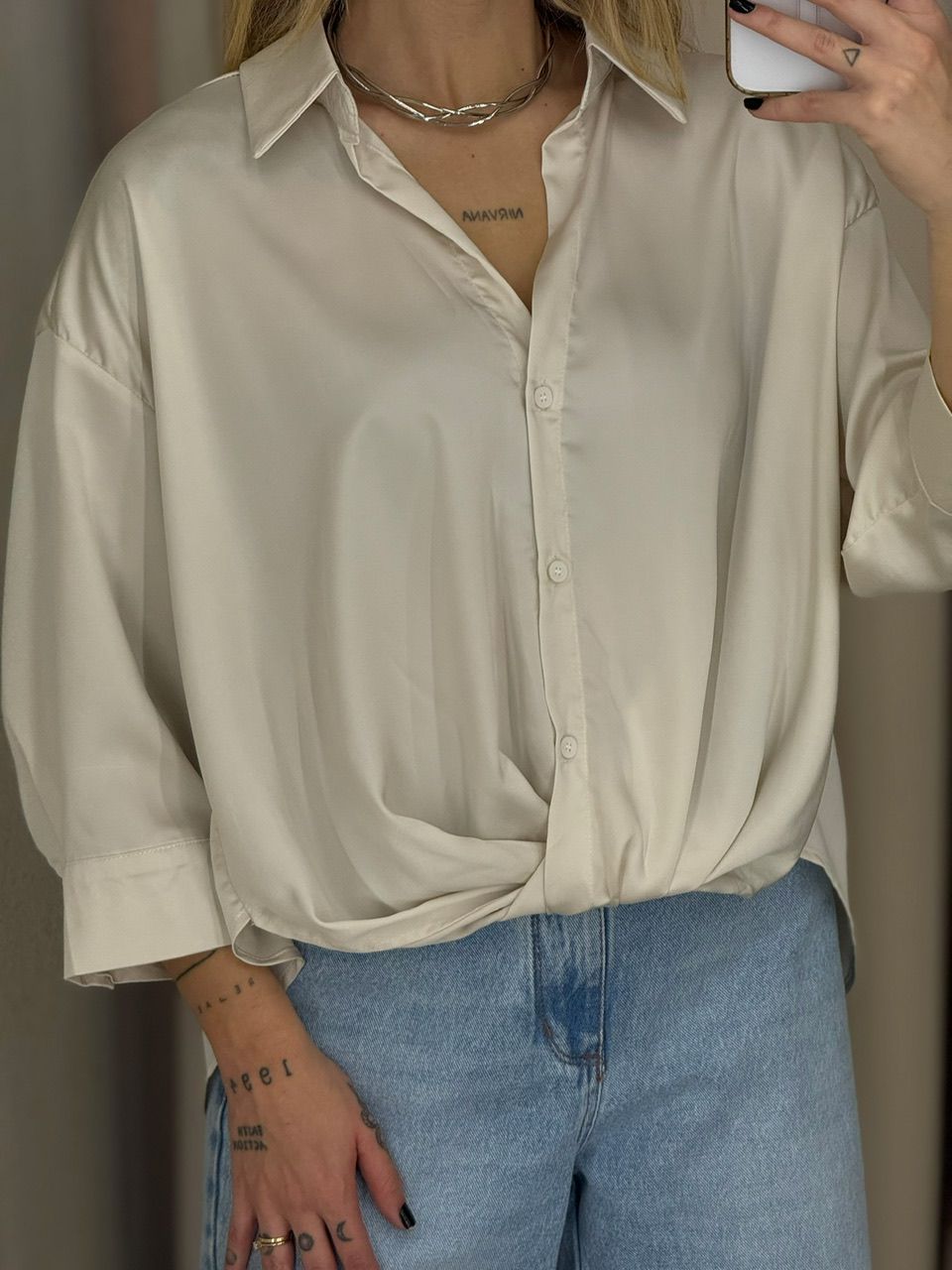 CAMISA FELICIA NÓ OFF