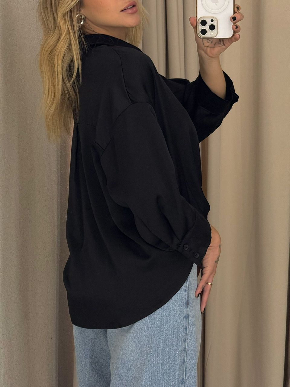 CAMISA FELICIA NÓ PRETA