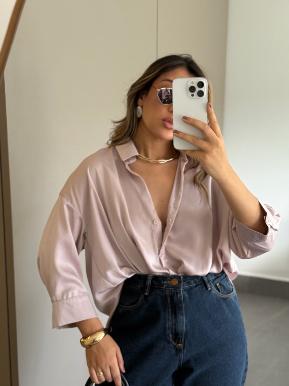 CAMISA FELICIA NÓ ROSÊ