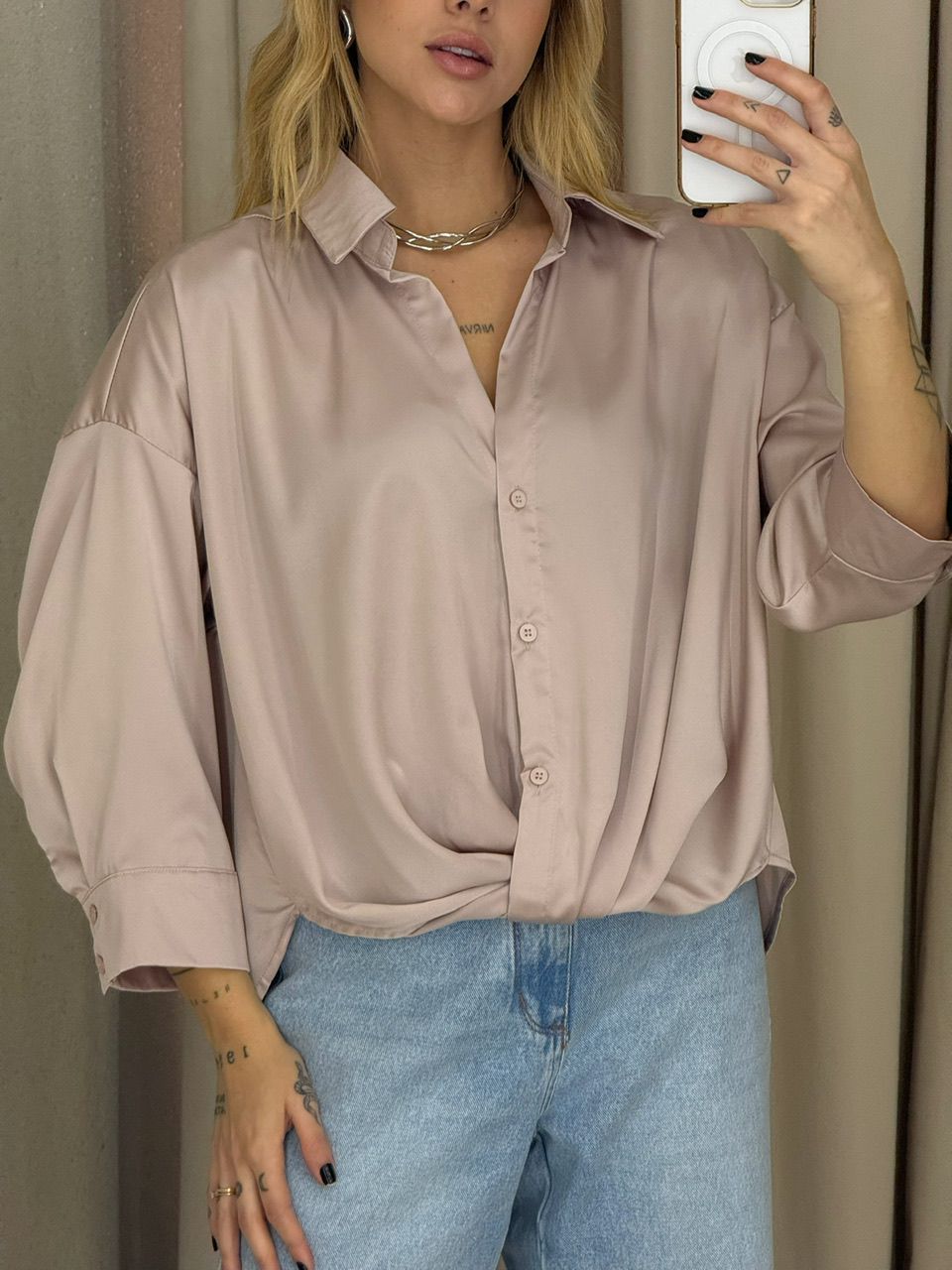 CAMISA FELICIA NÓ ROSÊ