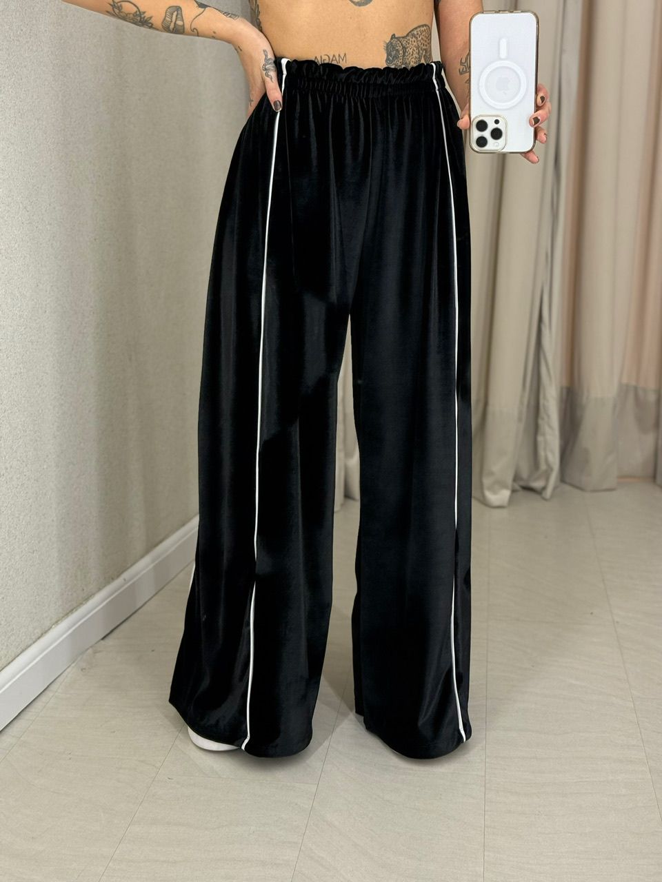 CONJUNTO CARINE VELUDO PRETO