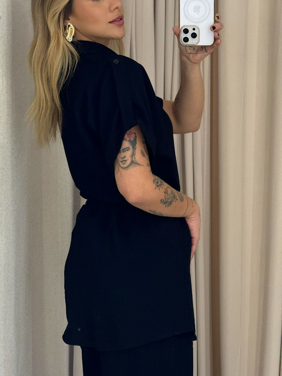 CONJUNTO CHARLETE CALÇA PRETO