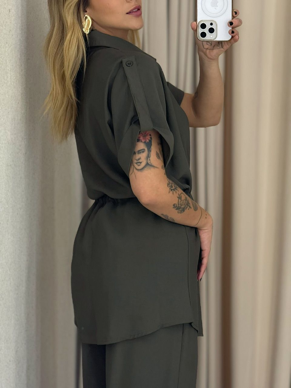 CONJUNTO CHARLETE CALÇA VERDE