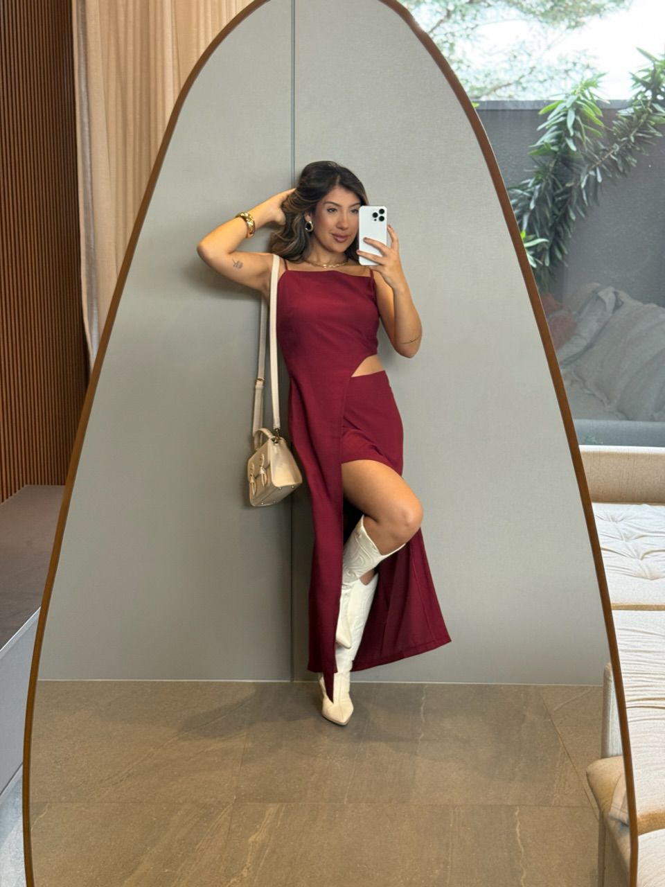 VESTIDO MARIA LUIZA ALÇA CHERRY RED
