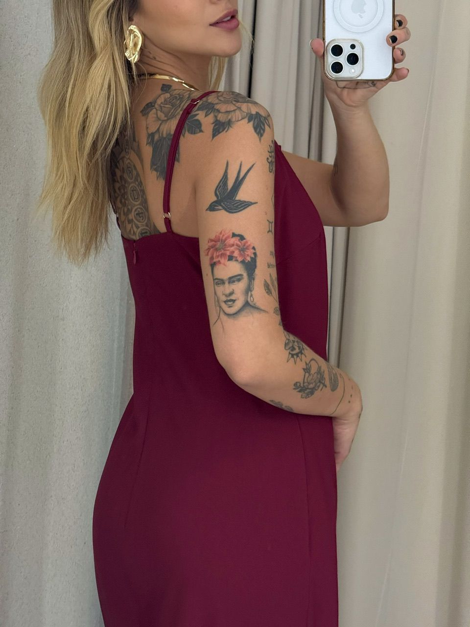 VESTIDO MARIA LUIZA ALÇA CHERRY RED