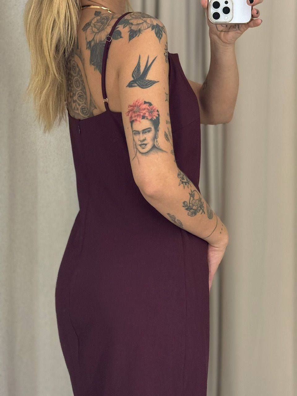 VESTIDO MARIA LUIZA ALÇA VINHO