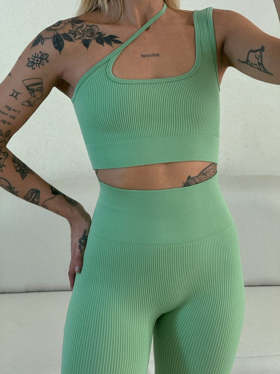 CONJUNTO GRAZIELA FITNESS CALÇA MENTA