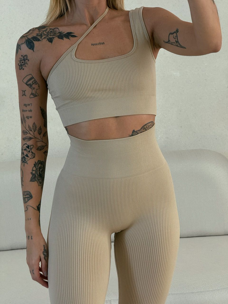 CONJUNTO GRAZIELA FITNESS CALÇA NUDE