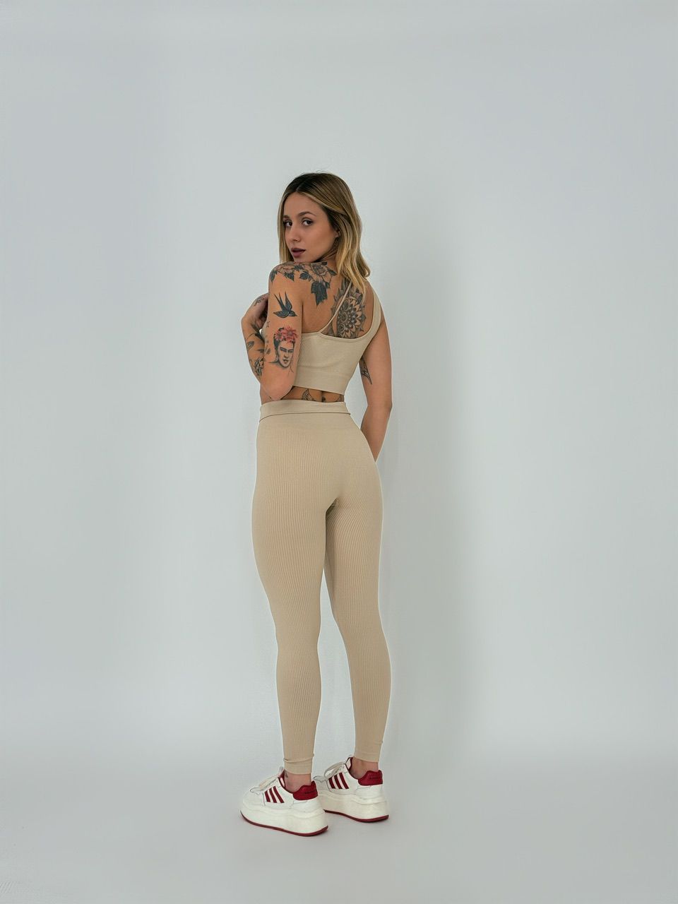 CONJUNTO GRAZIELA FITNESS CALÇA NUDE